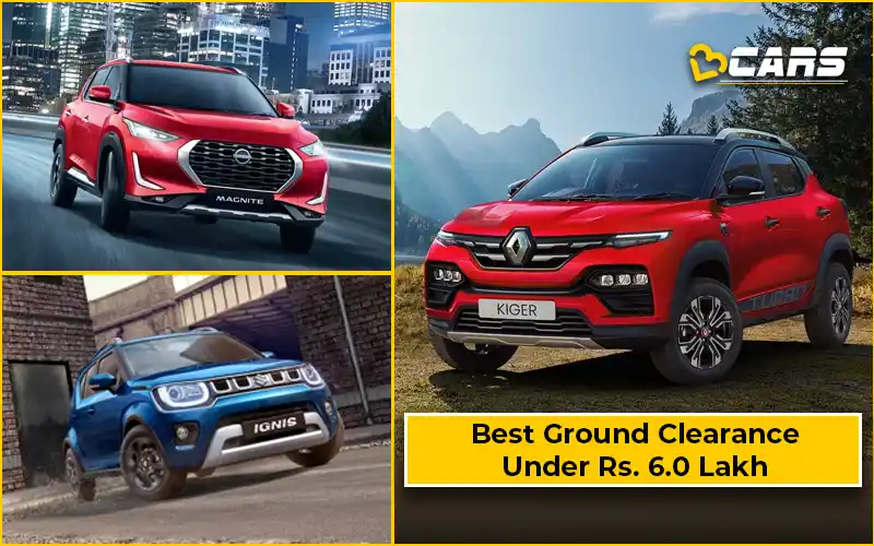 Best Ground Clearance Under Rs. 6.0 Lakh
